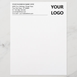 Custom Business Logo Modern Office Letterhead
