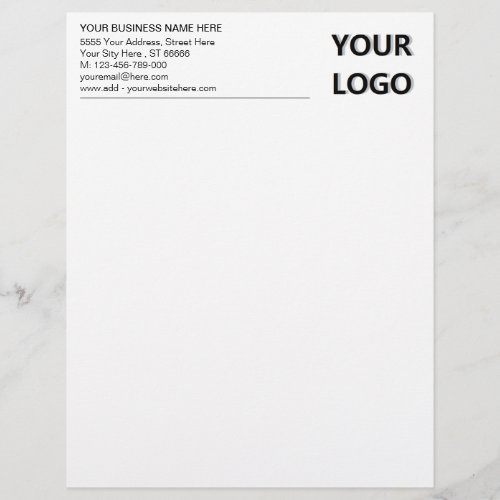 Custom Business Logo Modern Office Letterhead