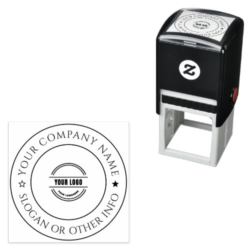 Custom  business Logo Modern Personalized Self_inking Stamp