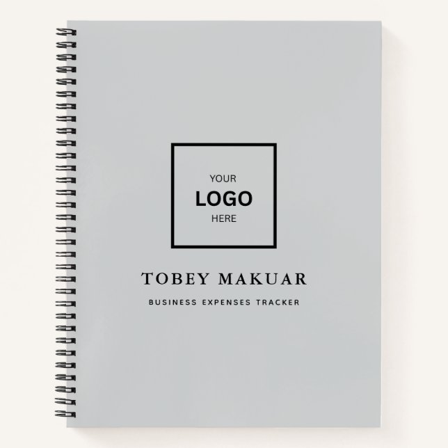 Custom Business Logo Modern Professional  Notebook (Front)