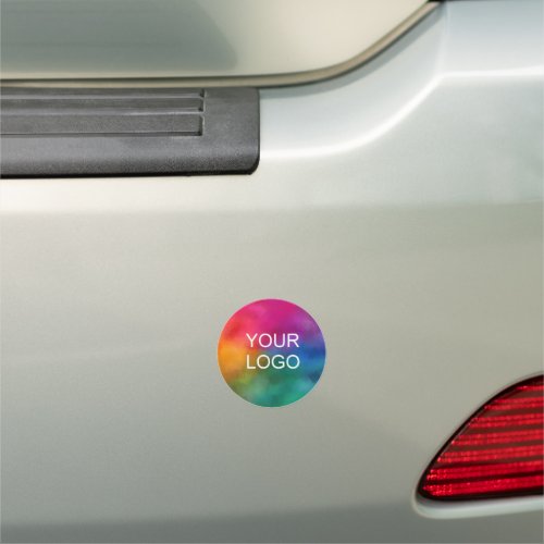 Custom Business Logo Modern Simple Circle Car Magnet