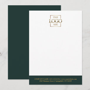 Custom Business Logo Modern Simple Minimalist Note Card