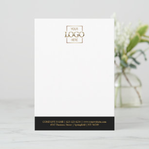 Custom Business Logo Modern Simple Minimalist Note Card