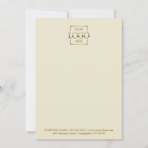 Custom Business Logo Modern Simple Minimalist Note Card