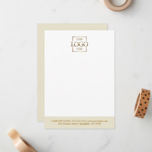 Custom Business Logo Modern Simple Minimalist Note Card