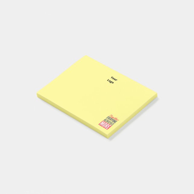 Custom Business Logo Motivational Teamwork Office  Post-it Notes (Angled)