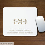 Custom Business Logo Mouse Pad<br><div class="desc">Elevate your workspace and build your brand recognition with our Custom Business Logo Mousepad. This sleek and functional mousepad features a template logo and classic typography in a clean and professional design. It's perfect for adding a touch of sophistication to your desk while ensuring precise mouse control. Ideal for building...</div>