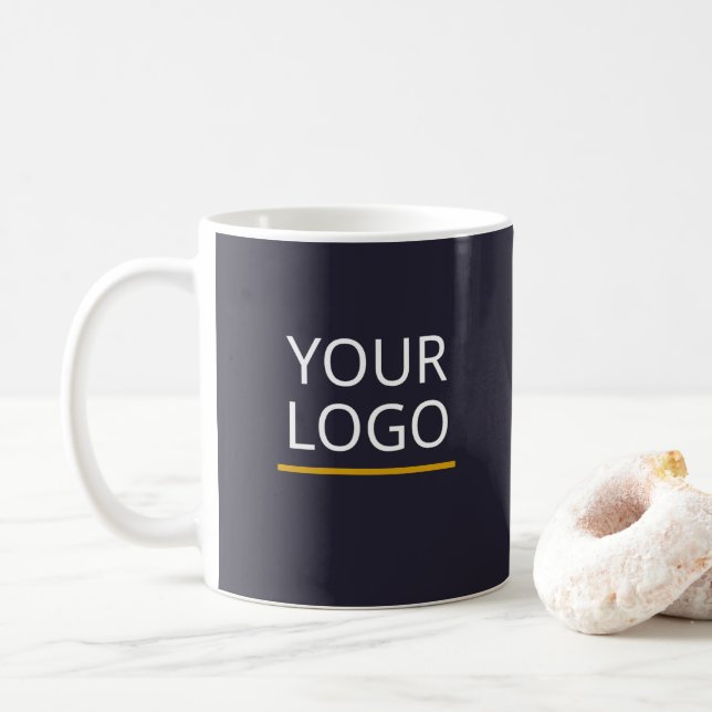 Custom Business Logo Mug Professional Branded  (With Donut)