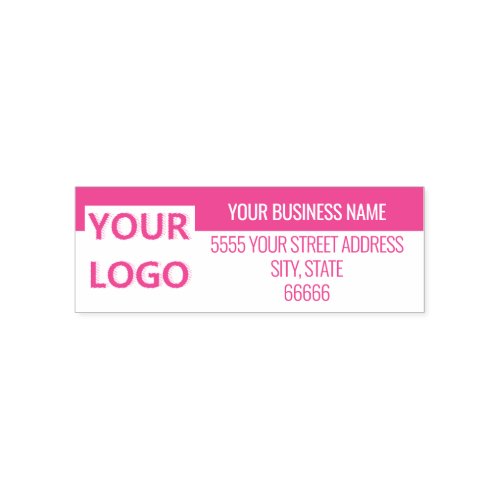 Custom Business Logo Name Address Colors Stamp
