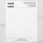Custom Business Logo Name Address Info Letterhead<br><div class="desc">Custom Colors and Font Your Business Office Letterhead with Logo - Add Your Logo - Image / Business Name - Company / Address - Contact Information - Resize and move or remove and add elements / image with Customization tool - Choose font / size / color ! Good Luck -...</div>