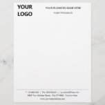 Custom Business Logo Name Address Letterhead<br><div class="desc">Personalized Your Business Letterhead with Logo Name Profession Address Contact information / More - Personalize with Customization Tool ! Choose colors / font / size ! Good Luck - Be Happy :)</div>