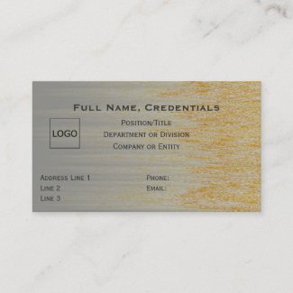 Custom Business Logo Name Gold Silver Assembly 