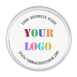 Custom Business Logo Name Info Lapel Pin Example