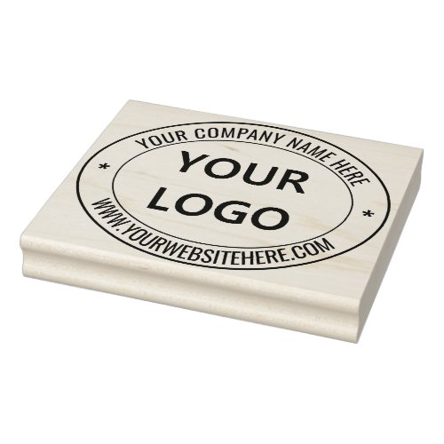 Custom Business Logo Name info Oval Rubber Stamp