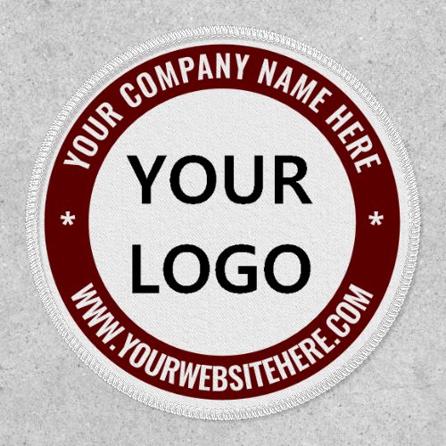 Custom Business Logo Name Info Patch Choose Colors