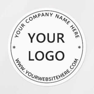 Custom Business Logo Name Info Personalized Labels