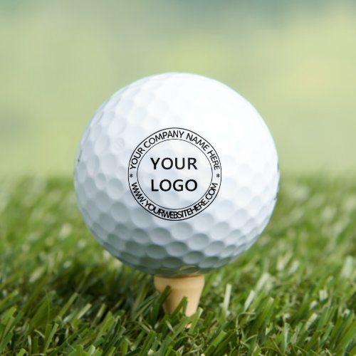 Custom Business Logo Name Info Stamp Golf Balls