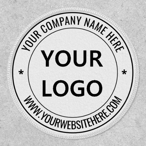 Custom Business Logo Name Info Stamp Patch