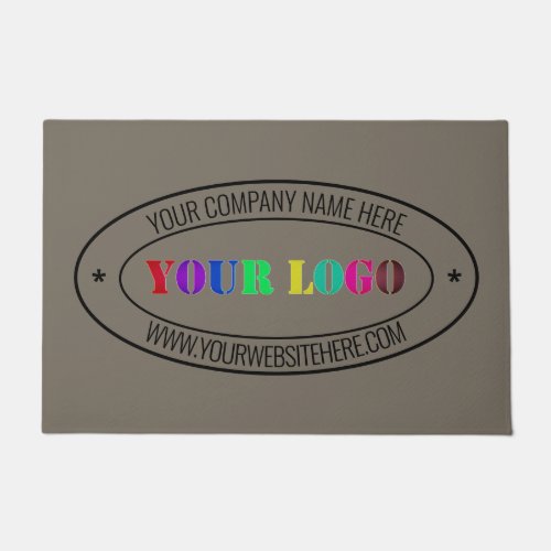 Custom Business Logo Name Personalized Info Office Doormat