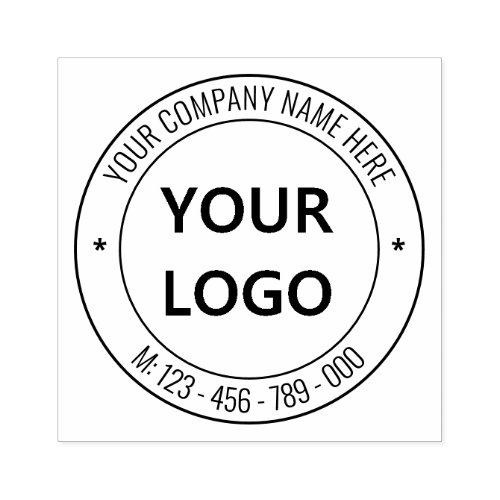 Custom Business Logo Name Promotional Personalized Rubber Stamp