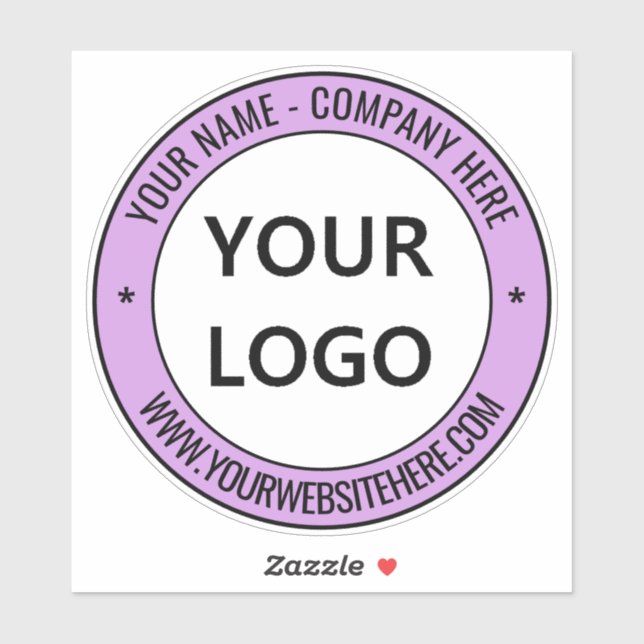 Custom Business Logo Name Promotional Personalized Sticker (Sheet)