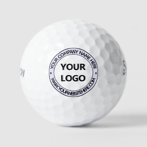 Custom Business Logo Name Stamp Design Golf Balls
