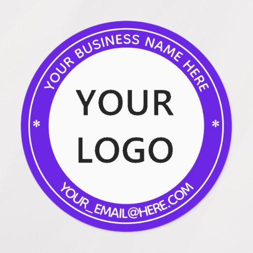 Custom Business Logo Name Stamp Design Labels