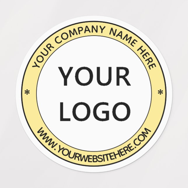 Custom Business Logo Name Stamp Personalized Labels (Design 2)