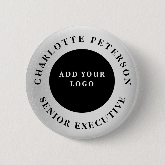  Custom Business Logo Name Tag Promotional  Button (Front)