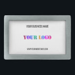 Custom Business Logo Name Website Belt Buckle<br><div class="desc">Custom Colors and Font - Belt Buckle with Your Company Logo Name Website Promotional Personalized Colors / Text - Modern Business or Personal Belt Buckles Gift - Add Your Logo - Image - Photo / Name - Company / Website or E-mail or Phone - Contact Information - Resize and Move...</div>