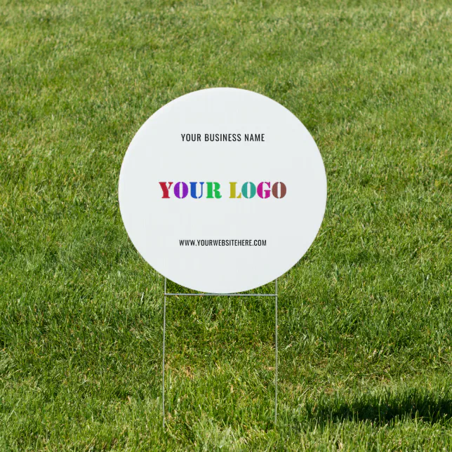 Custom Business Logo Name Website Company Sign | Zazzle