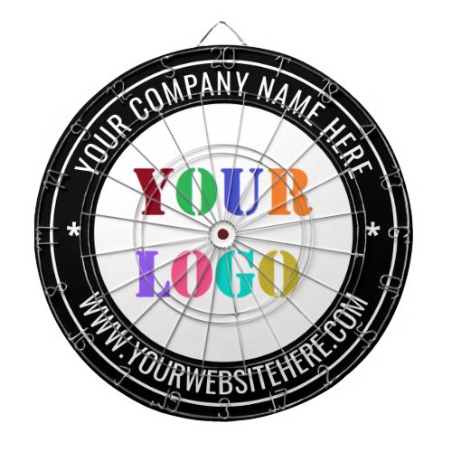 Custom Business Logo Name Website Dart Board Gift