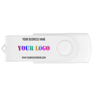 Custom Business Logo Name Website Gift Flash Drive