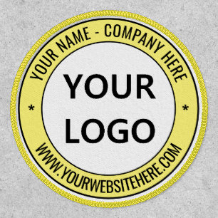 Custom Business Logo Name Website Info Round Patch