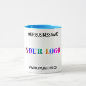 Custom Business Logo Name Website Mug (Center)