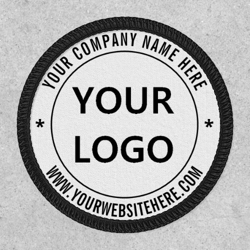 Custom Business Logo Name Website Patch Stamp