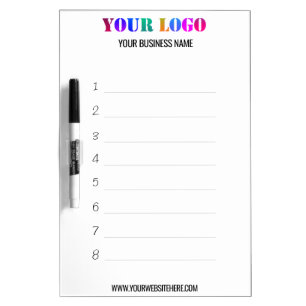 Custom Business Logo Name Website Personalized Dry Erase Board