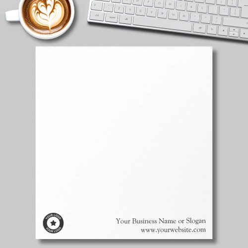 Custom Business Logo Name Website Promotional Notepad
