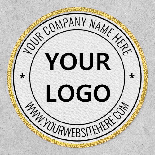 Custom Business Logo Name Website Stamp Patch