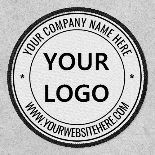 Custom Business Logo Name Website Stamp Patch