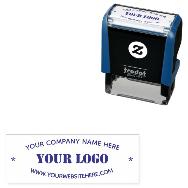 Custom Business Logo Name Website Stamp Template (In Situ)