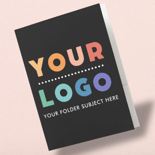 Custom Business Logo No Minimum Order Pocket Folder