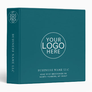 Custom Business Logo Office Minimalist 3 Ring Binder