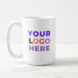 Custom Business Logo on a White Branded  Coffee Mug