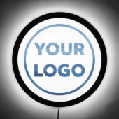 Custom Business Logo on White LED Sign (Front)