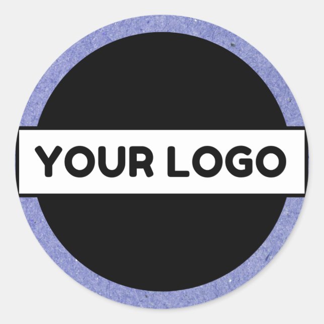 Custom Business Logo Or Image Classic Round Sticker (Front)