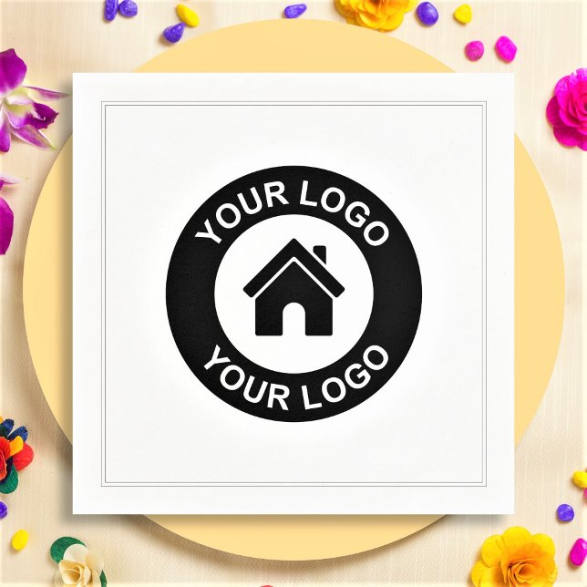 Custom Business Logo Or Image Party Napkins (Creator Uploaded)