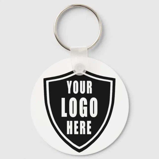 Custom Business Logo Or Image Promotional Keychain | Zazzle