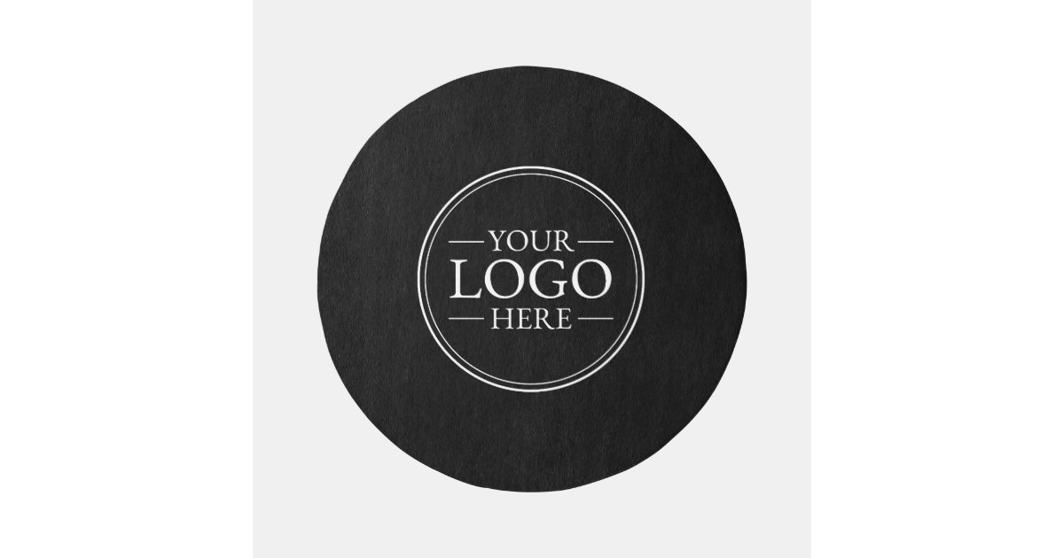 Round Rug Logo Custom Business Logo Outdoor Rug | Zazzle
