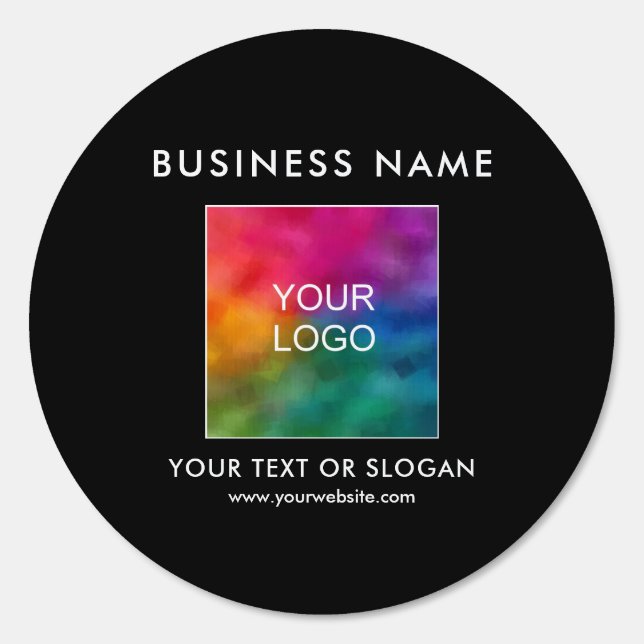 Custom Business Logo Outdoor Template Circle Yard Sign (Front)